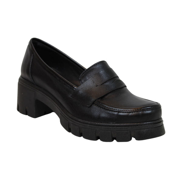 נעלי אוקספורד לנשים דגם 100 בצבע שחור