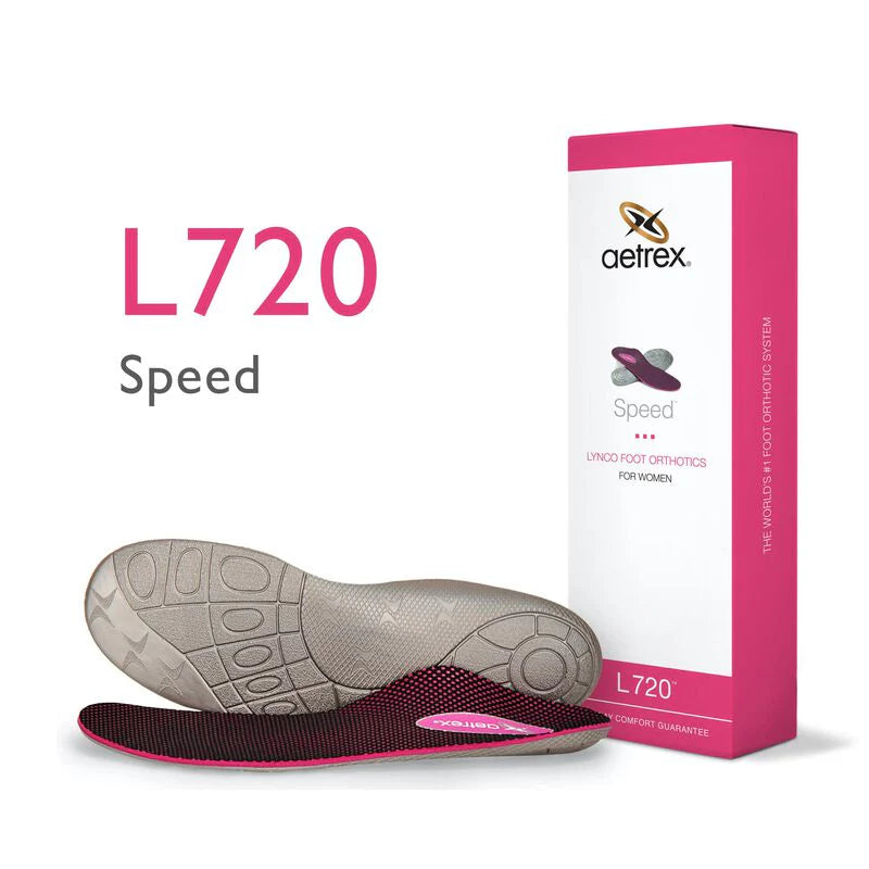 Aetrex L720 - מדרס ריצה לנשים עם תמיכה בקשת ובעקב