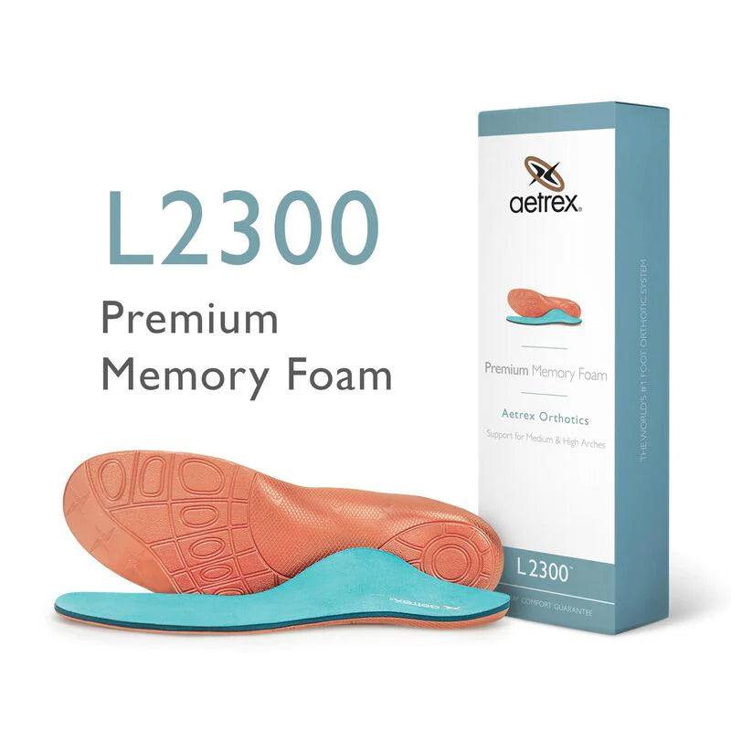 Aetrex L2300 - מדרס Premium Memory Foam לגברים