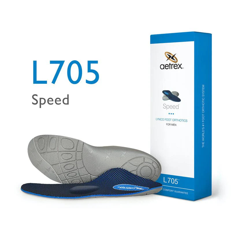 Aetrex L705 - מדרס ריצה לגברים עם תמיכה בקשת ובמטטרסל