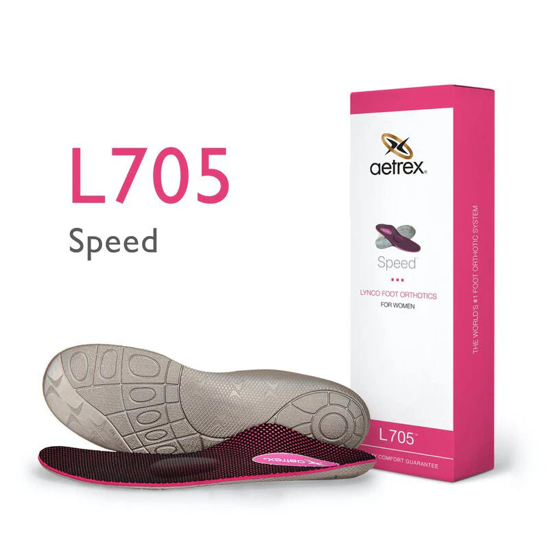 Aetrex L705 - מדרס ריצה לנשים עם תמיכה בקשת ובמטטרסל